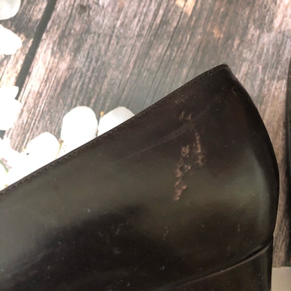 Lauren Ralph Lauren Brown Leather Heels - Picture 6 of 8